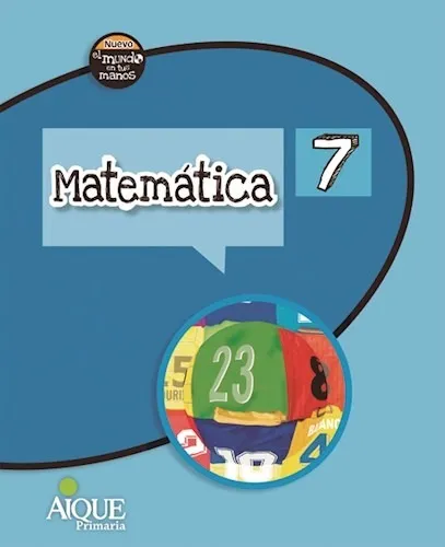 comprar Matemática 7 - El Mundo En Tus Manos - Aique
