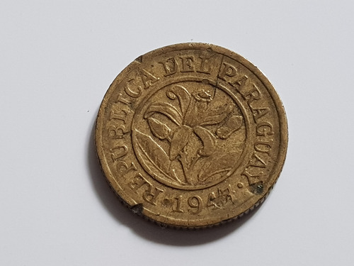 Monedas X 2 Paraguay 1947 10 Centimos Guaraní Lote X 2 (Usado)