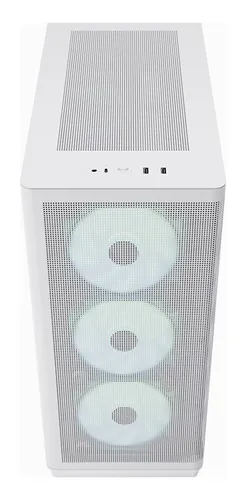 Chasis Gabinete Gamer Apnx C1 Blanco X4 Fan Argb