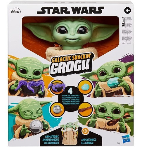 Yoda Muñeco Fig Star Wars Mandalorian Galactic Snackin Grogu