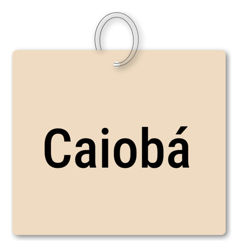 Chaveiro Caiobá Mdf Souvenir C/ Argola