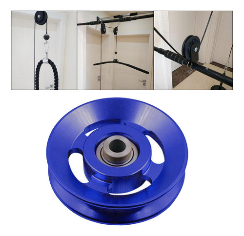 Rueda De Polea De Cojinete Universal Para 88 Mm Azul