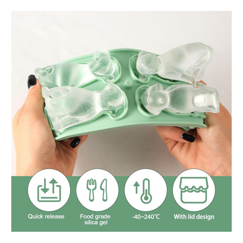Labrador Dog Ice Cube Cube Cube, Silicone En Forma De Perro