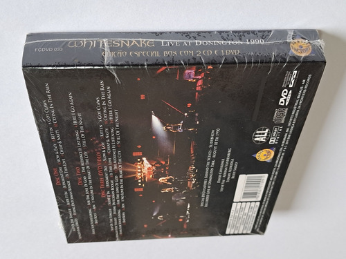 Box 2 Cds + Dvd Whitesnake - Live At Donington 1990 Digipack
