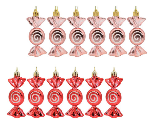 12 Piezas Dulces Adornos De Dulces Árbol De Navidad