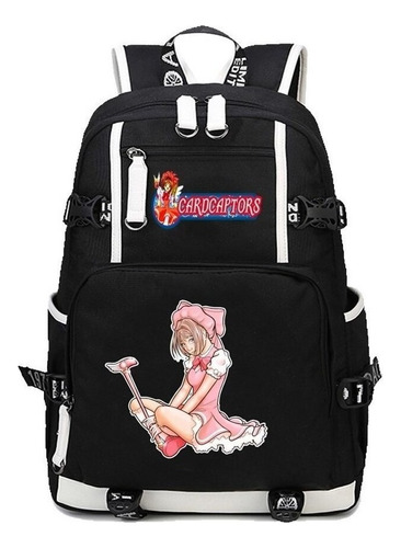 Comic Card Captor Sakura Wings Mochila Escolar Tarjeta Mágic