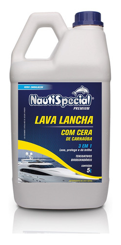 Lava Lancha Cera Concentrado Neutro 100% Biodegradável 5l