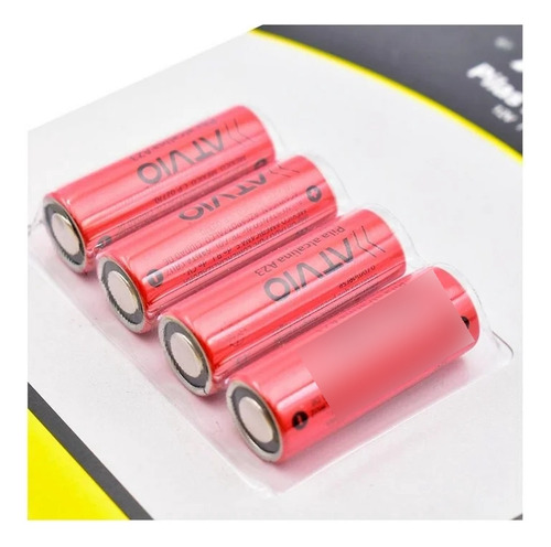 Pilas Atvio Alcalina A23 12v 0% Mercurio Pack 4 Baterias