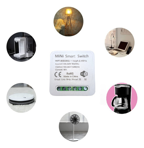 Control Inteligente Wifi Switch Foco Ventilador Lampara
