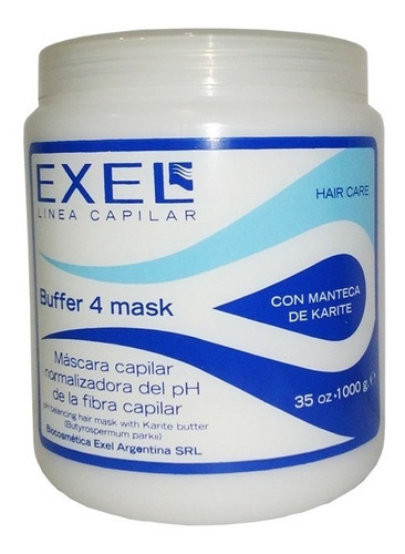 Mascara Capilar Exel Buffer 4 Cabello Baño De Crema 1 Kg