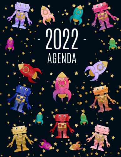 Robot En El Espacio Agenda 2022: Planificador Annual | Enero