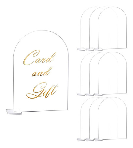 10 Acrílico Numero De Mesa Con Base Sublimable 14.5×9.5cm