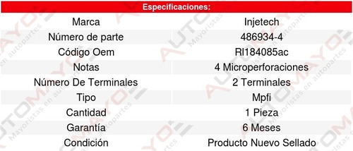 Inyector Combustible Mpfi Avenger 6cil 3.6l 11 Al 14 8258654