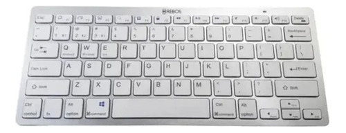 Teclado Sem Fio Wireless / Bluetooth - Hrebos Cor De Teclado Cinza