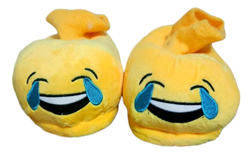 Pantuflas Emoji  Cara Sonriente  Para Niños  Emoticón Babuch