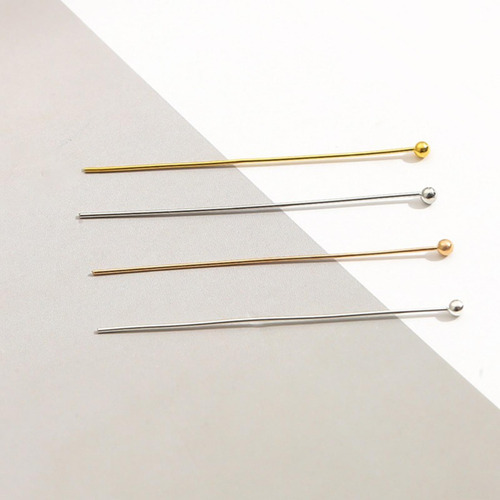 200 Pçs Pinos De Metal Com Cabeça Esférica Pinos De 20 Mm