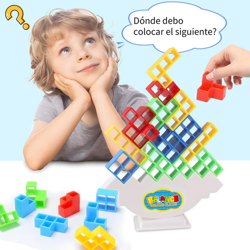 Tetra Tower Balance Game, 48 Piezas, Bloques De