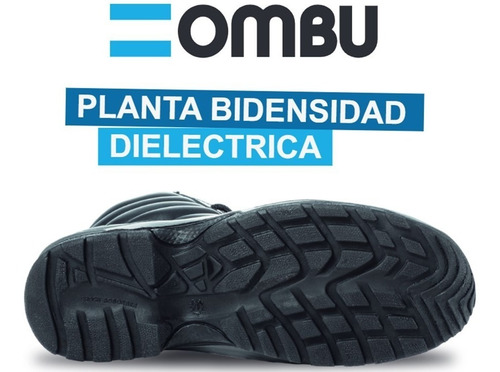 Imagen 2 de 7 de Botín Seguridad Ombú Ozono Cuero Flor Suela Pu Iram 36al46