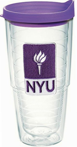 Tervis 1269566 Nyu Violets Logo Vaso Aislado Con Emblema Y