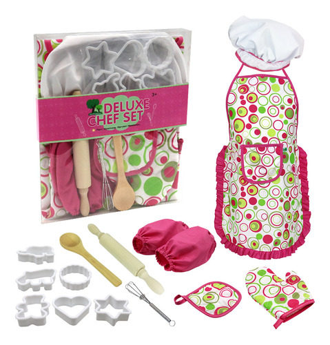 Set De Utensilios De Cocina Para Niños Con Gorro De Cocina,