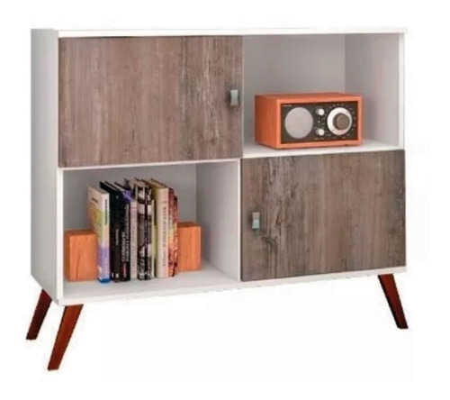 Rack Tv Linea Retro Mesa Living Comedor 2 Puertas Ng Rt3011