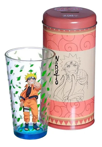 Copo C/cofre Naruto Uzumaki - 500ml - 1un - Zona Criativa