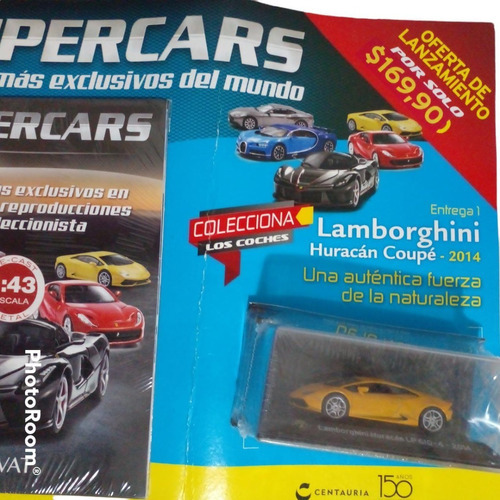 Revista + Auto Lamborghini Huracán Coupé Supercars Con Envío