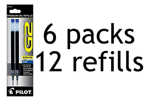 Value Pack De 6 Piloto G2 Recarga De Tinta Gel 2pack Para B