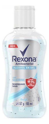 Rexona Alcohol En Gel Antibacterial Fresh 65 Ml