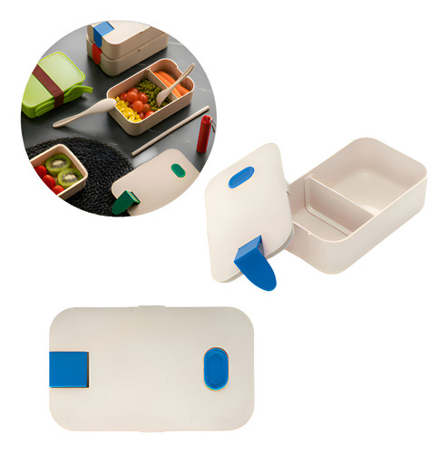 Marmita Hermética Com Tampa Bpa Free Sustentável 1l Cor Azul
