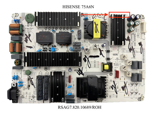 Tarjeta Fuente Hisense 75a6n Rsag7.820.10689/roh (Usado)
