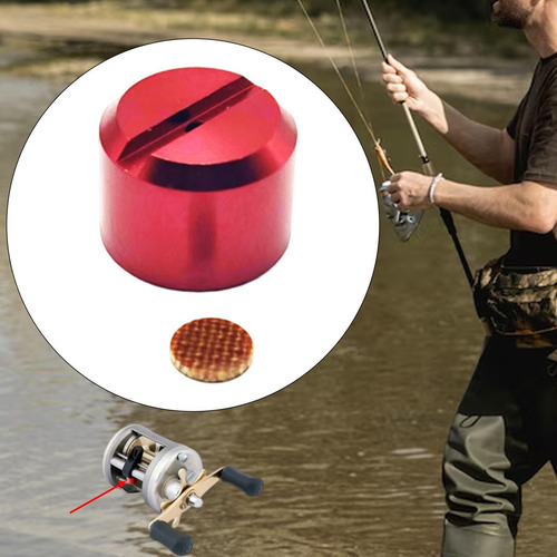 Bcbotón De Ajuste Del Carrete De Pesca, Reemplazo, Rojor1
