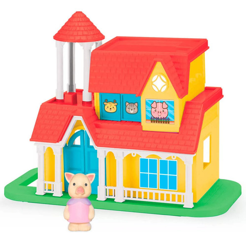 Casa Casinha De Boneca Divertida Pipinha Brinquedo Boneco