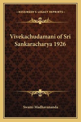 Libro Vivekachudamani Of Sri Sankaracharya 1926 - Madhava...