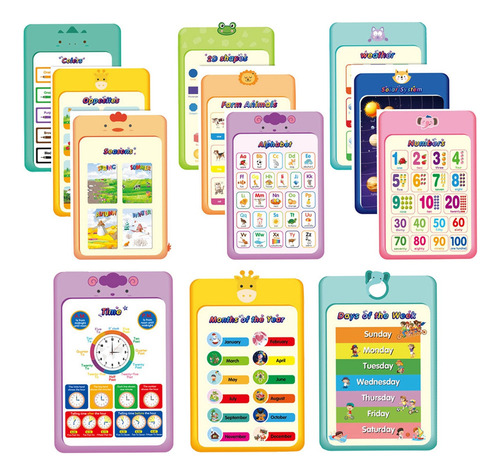 De Póster De Aprendizaje Para Niños Pequeños De 12