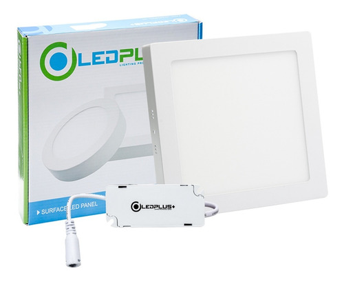 Lampara Led Panel 18w De Sobreponer Luz Blanca Ledplus