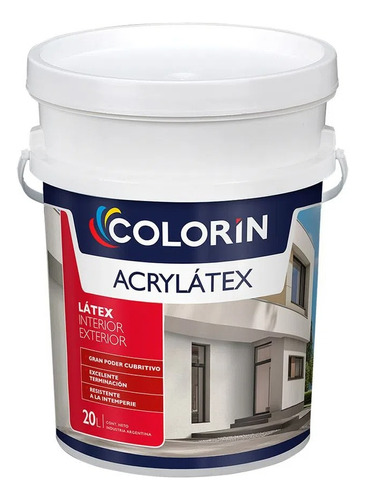 Latex Colorin Acrylatex Blanco Int/ext 20l 