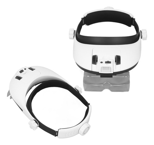 Lupa Con Diadema Y Lupa, Lentes De Aumento Recargables Led