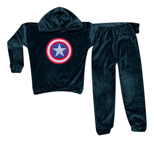 Pijamas Térmicas Capitan America Para Niños