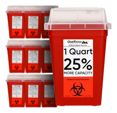 1 Quart Size (pack Of 10) | Sharps Disposal Container