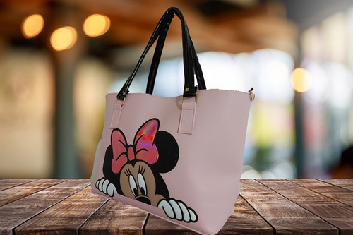Imagen 5 de 6 de Bolsa De Mano De Disney De Minnie Mouse En Color Rosa 1