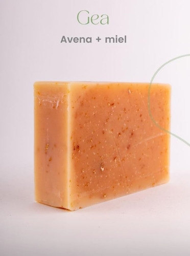 Imagen 2 de 2 de Jabón Avena Miel Natural Artesanal Ecológico 130 Grs