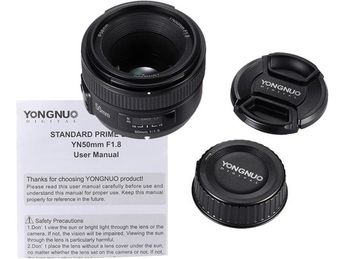 Imagen 4 de 8 de Lente 50mm Yongnuo F1.8 Af Auto Focus Fx Dx Full Frame Nikon