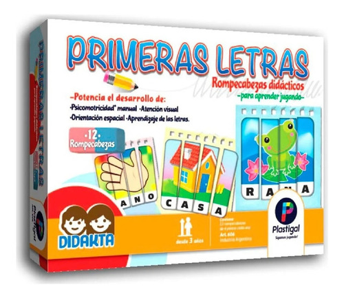 Primeras Letras Juego Didactico Pr