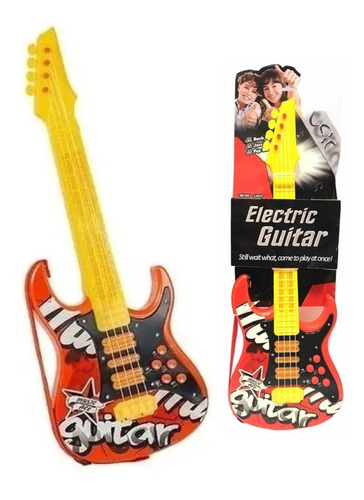 Juguete Guitarra Electrica Con Luz Sonido 55 X20cm Babymovil