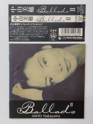 Cd Miho Nakayama Ballads 2 Importado Com Obi