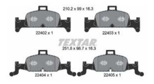 Imagen 5 de 11 de Juego De Pastillas Delanteras Audi A4 A5 A6 A7 Textar Aleman