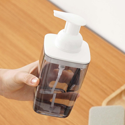 Nuevo Garrafa Recarregável Da Bomba 420ml Recipiente Cinza
