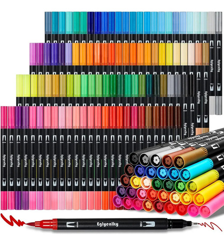 Rotulador Stbg-100color Con Doble Punta Para Acuarela