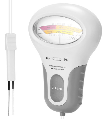 Medidor Ph Cloro 2 En 1 Tester Pen Agua Piscina Acuario .